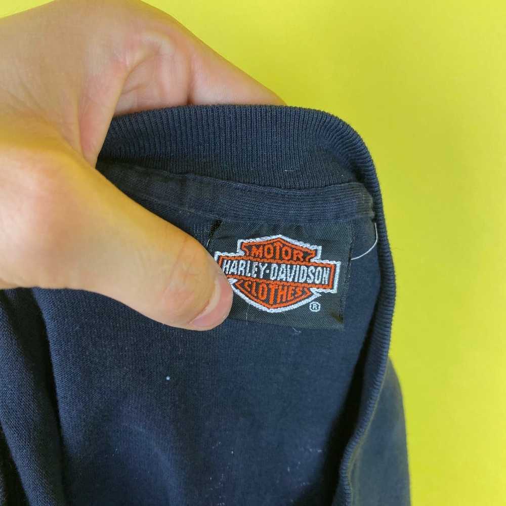 Harley Davidson × Vintage 90s Single Stitched Har… - image 3