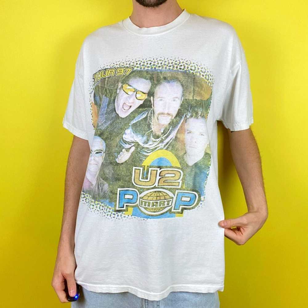 Band Tees × Vintage 1997 Vintage U2 Popmart Tour … - image 1