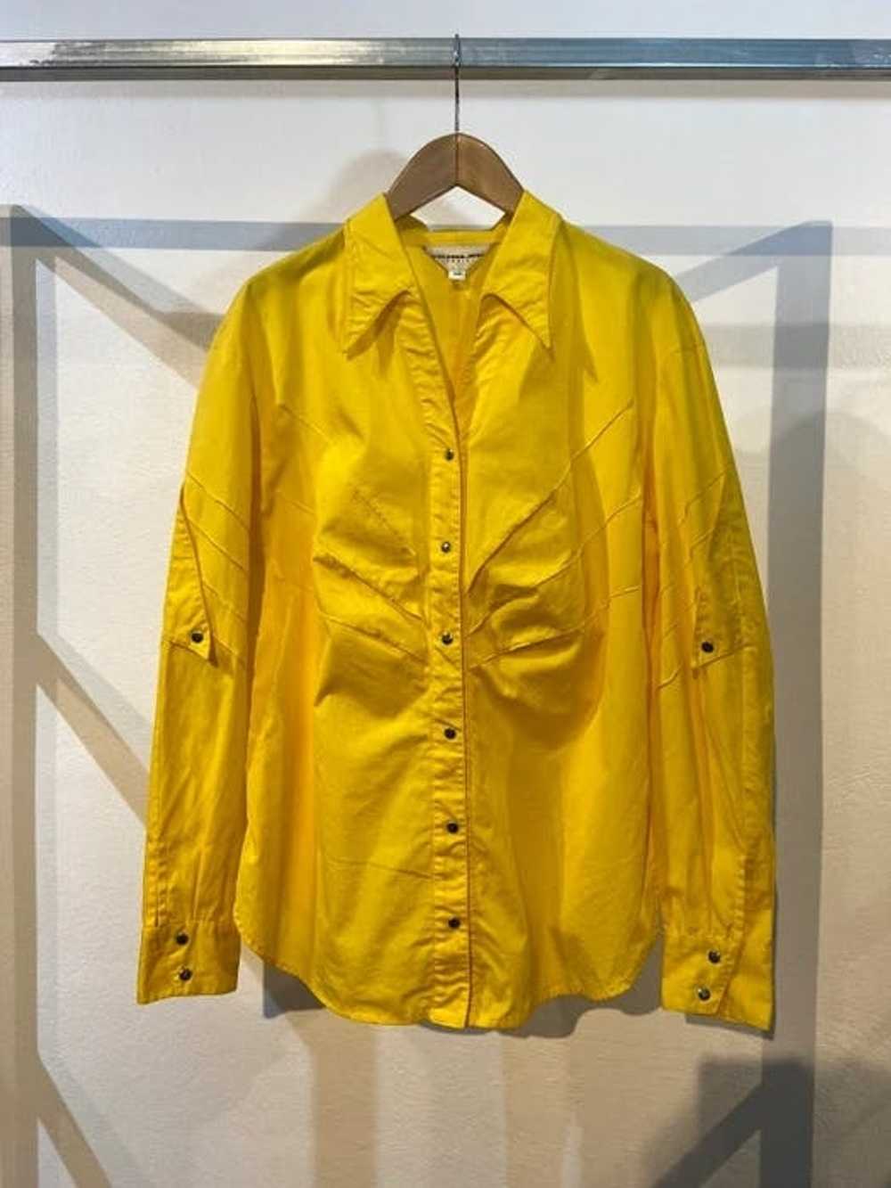 Thierry Mugler Mugler yellow Shirt - image 1
