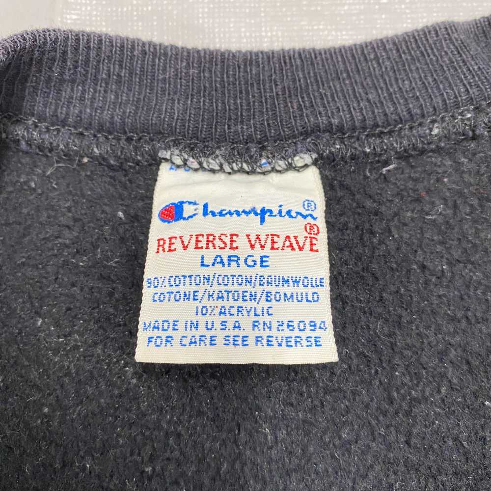1990s black Champion reverse weave sweatshirt mad… - image 3