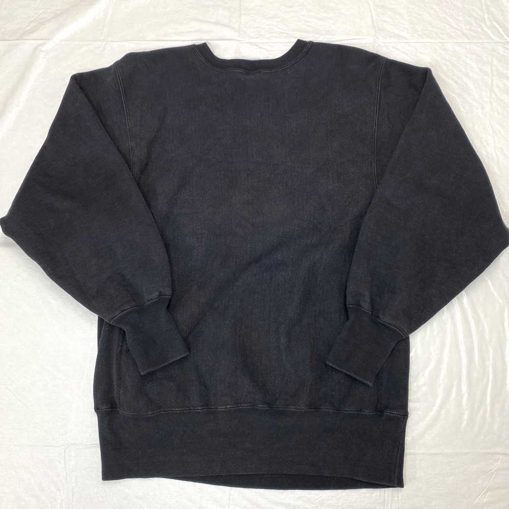 1990s black Champion reverse weave sweatshirt mad… - image 5