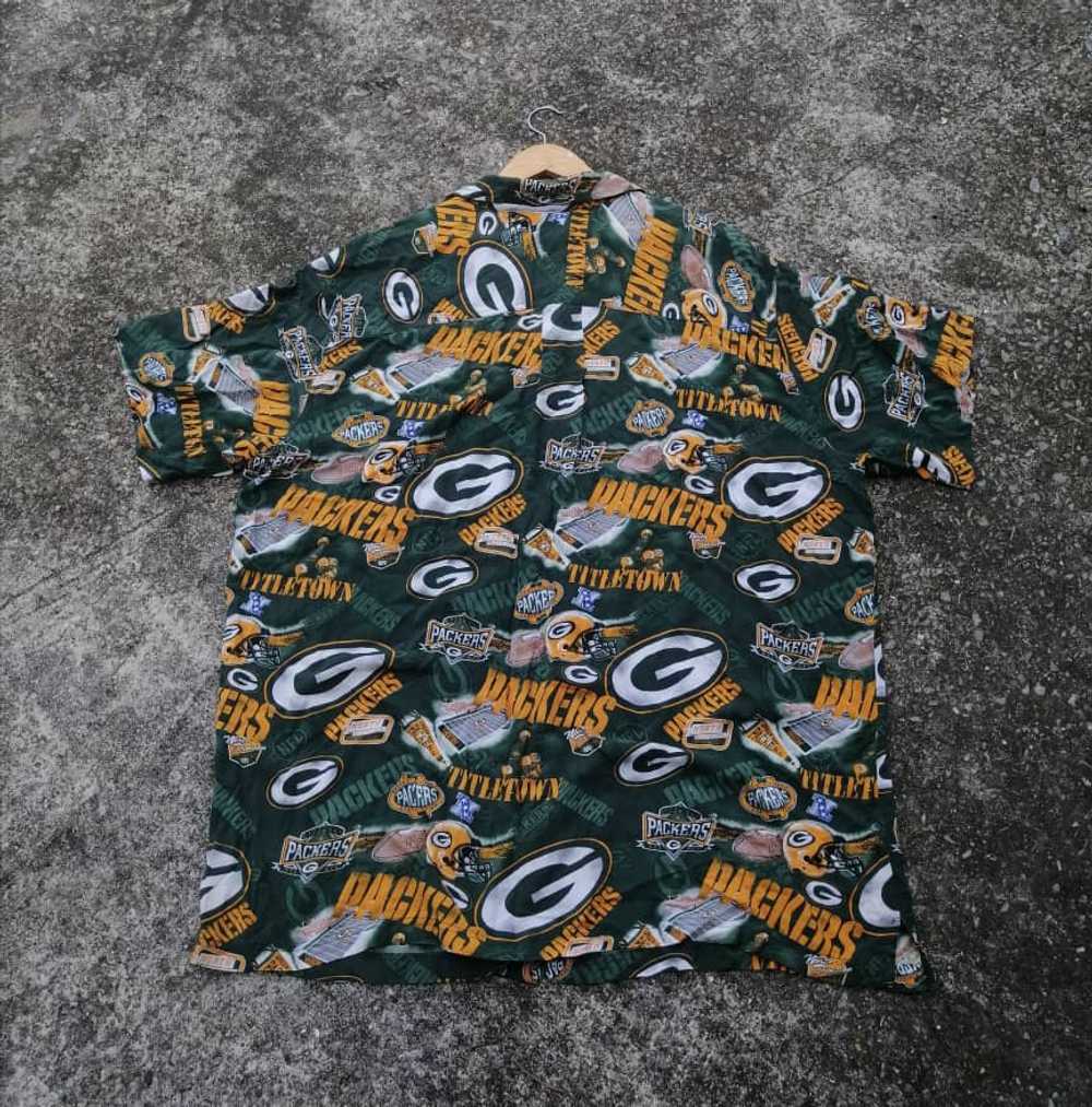 NFL Packers Allover Print Hawaiian Shirt - image 2