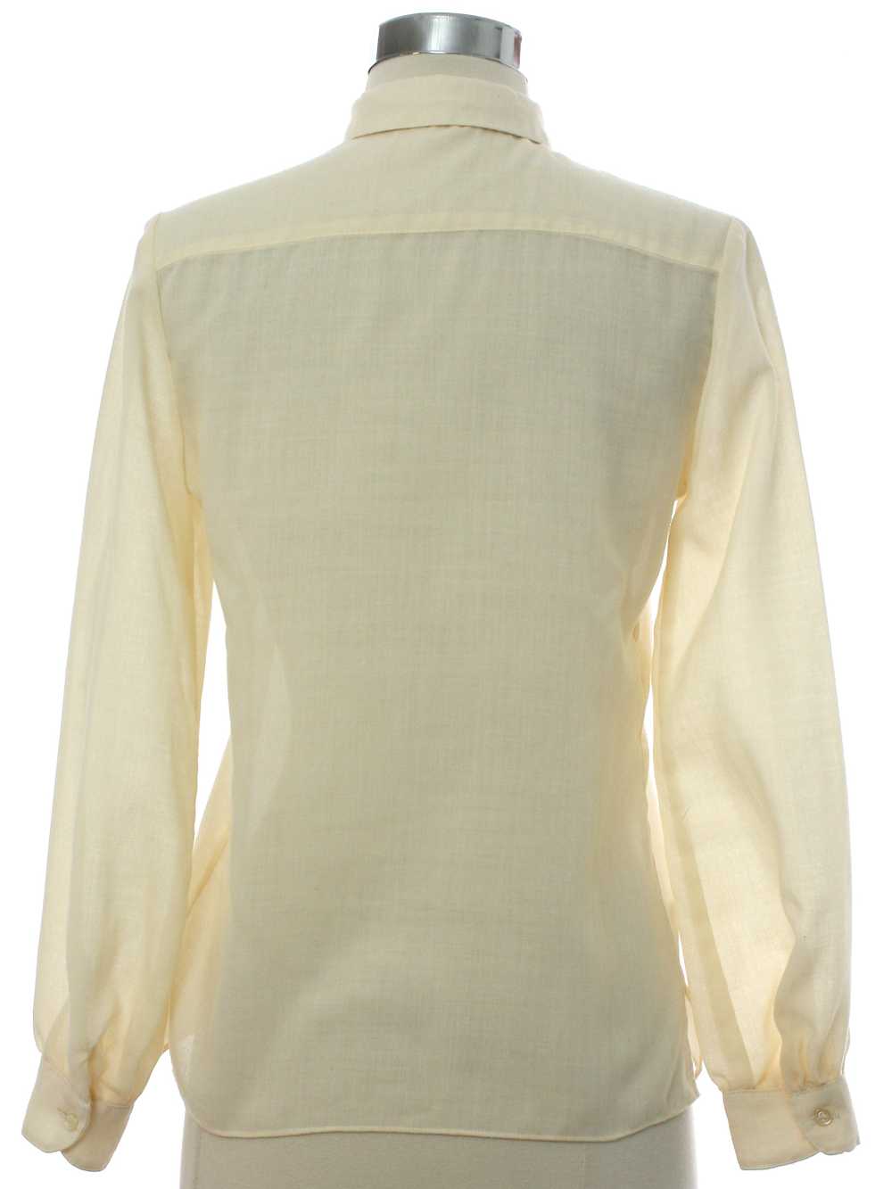 1980's Womens Pleated Secretary Shirt - image 3