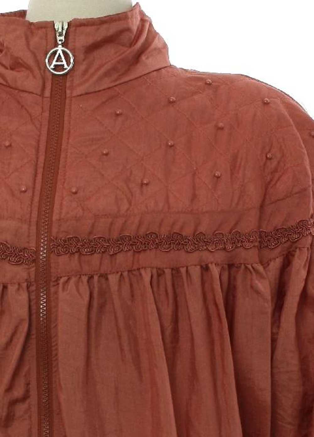 1980's Adolfo Womens Nylon Zip Jacket - image 2