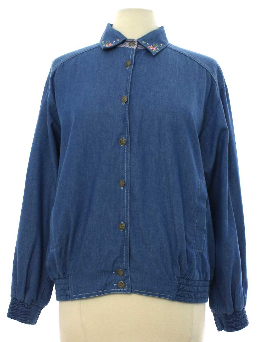 1990's Napa Valley Womens Denim Shirt Jacket - image 1