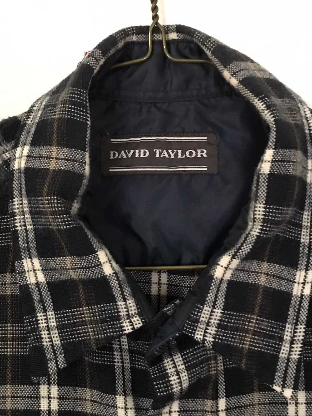 David Taylor Navy Blue/Black/White Flannel - image 2