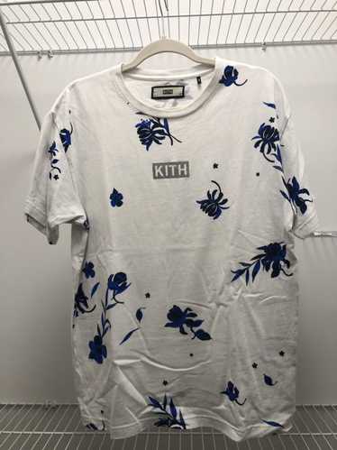 Kith Kith Floral Classic Logo Blue T Shirt