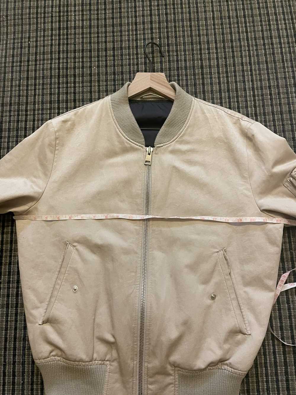 AMI AMI Cotton And Linen Bomber Jacket In Beige - image 8