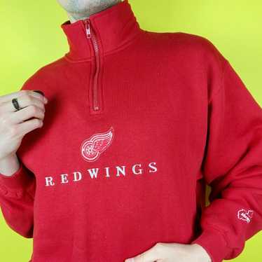 Vintage 90s Vintage Detroit Red Wings Zip Up - image 1