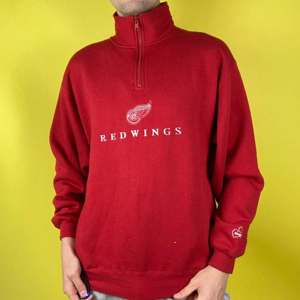 Vintage 90s Vintage Detroit Red Wings Zip Up - image 2