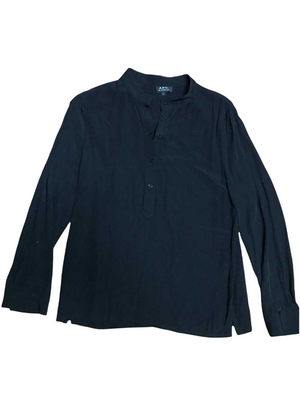 A.P.C. Apc Half button viscose shirt small medium - image 1