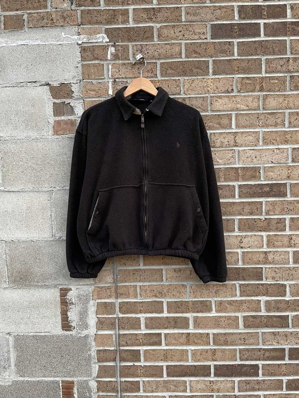 Black Vintage polo Harrington jacket - image 2