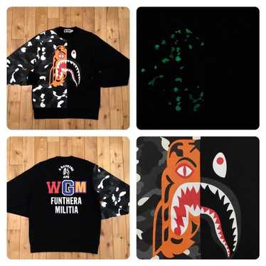 Bape 💫glow in the dark💫 city camo Tiger Shark s… - image 1