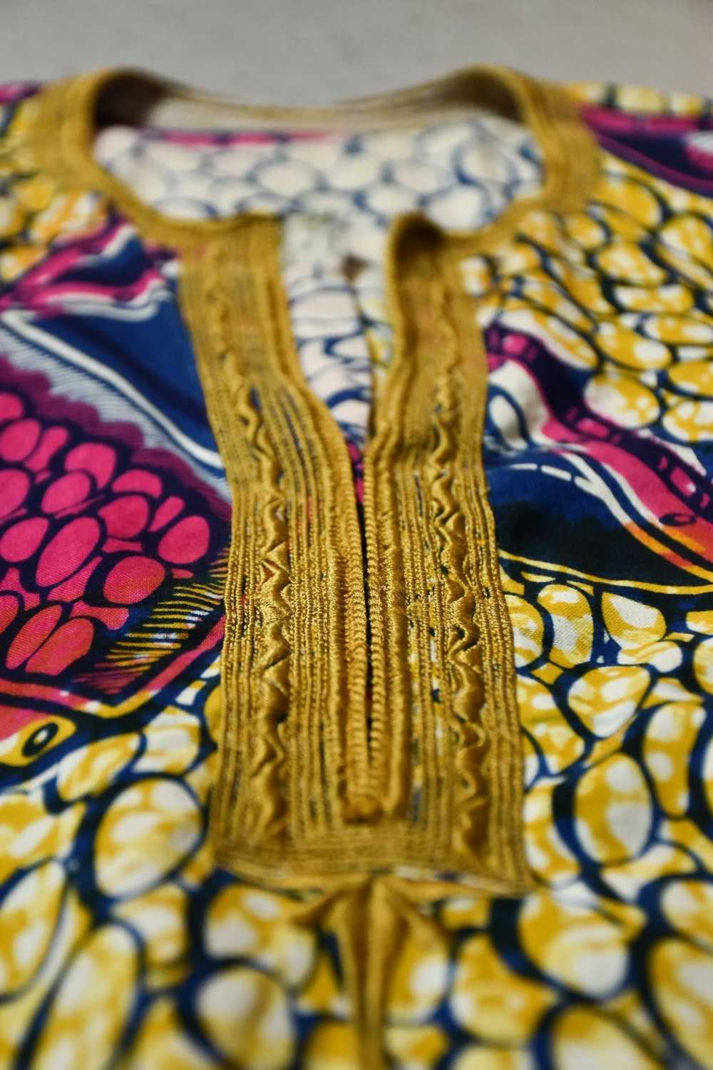 Vintage African Dashiki Tribal Traditional Shirt - image 2