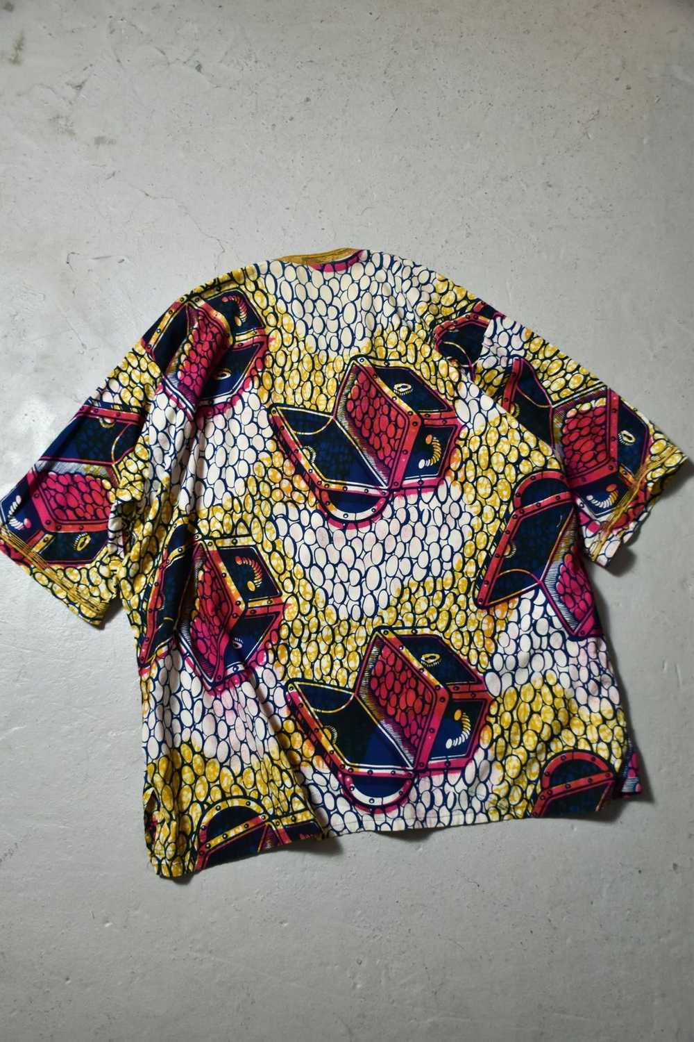 Vintage African Dashiki Tribal Traditional Shirt - image 3