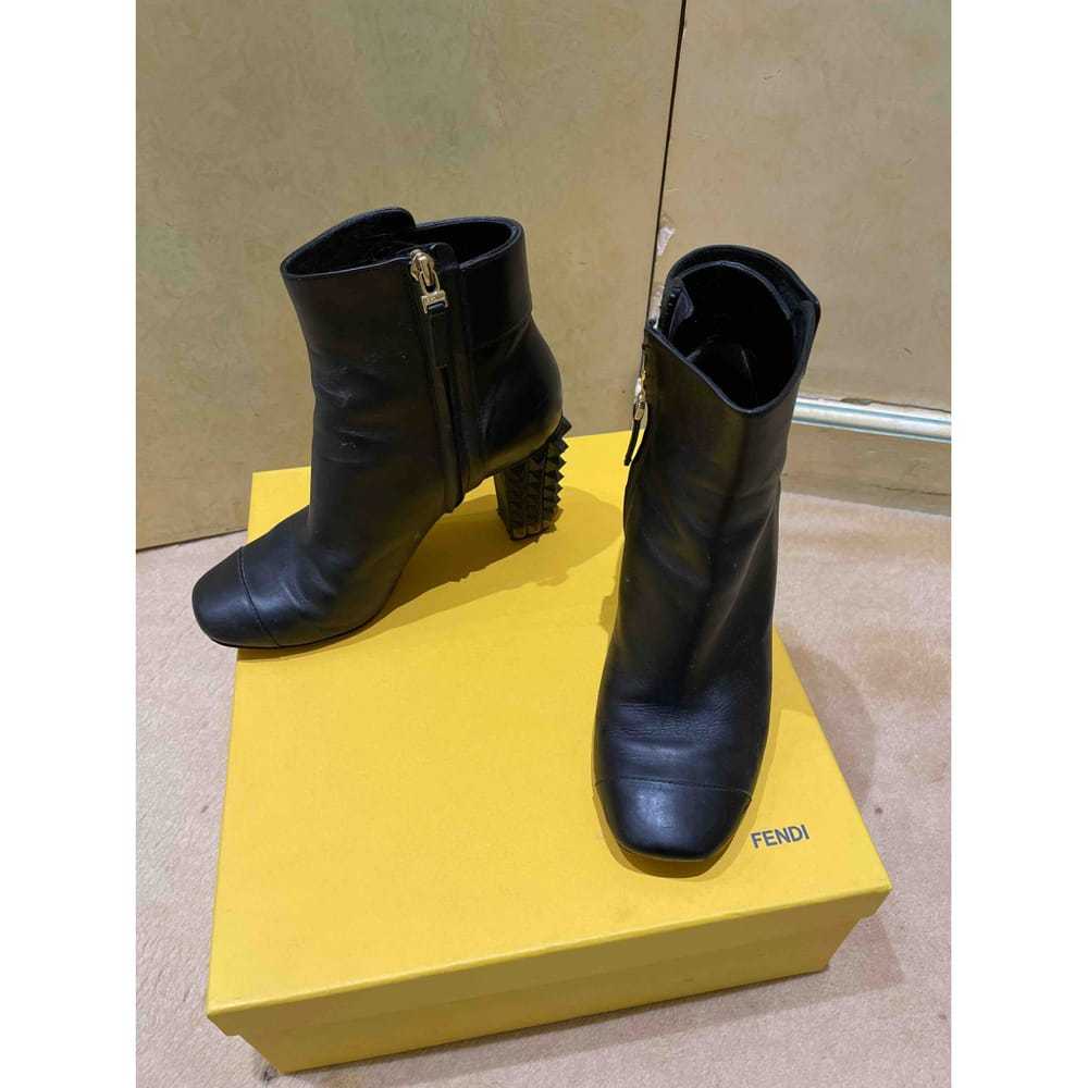 Fendi Leather buckled boots - image 2