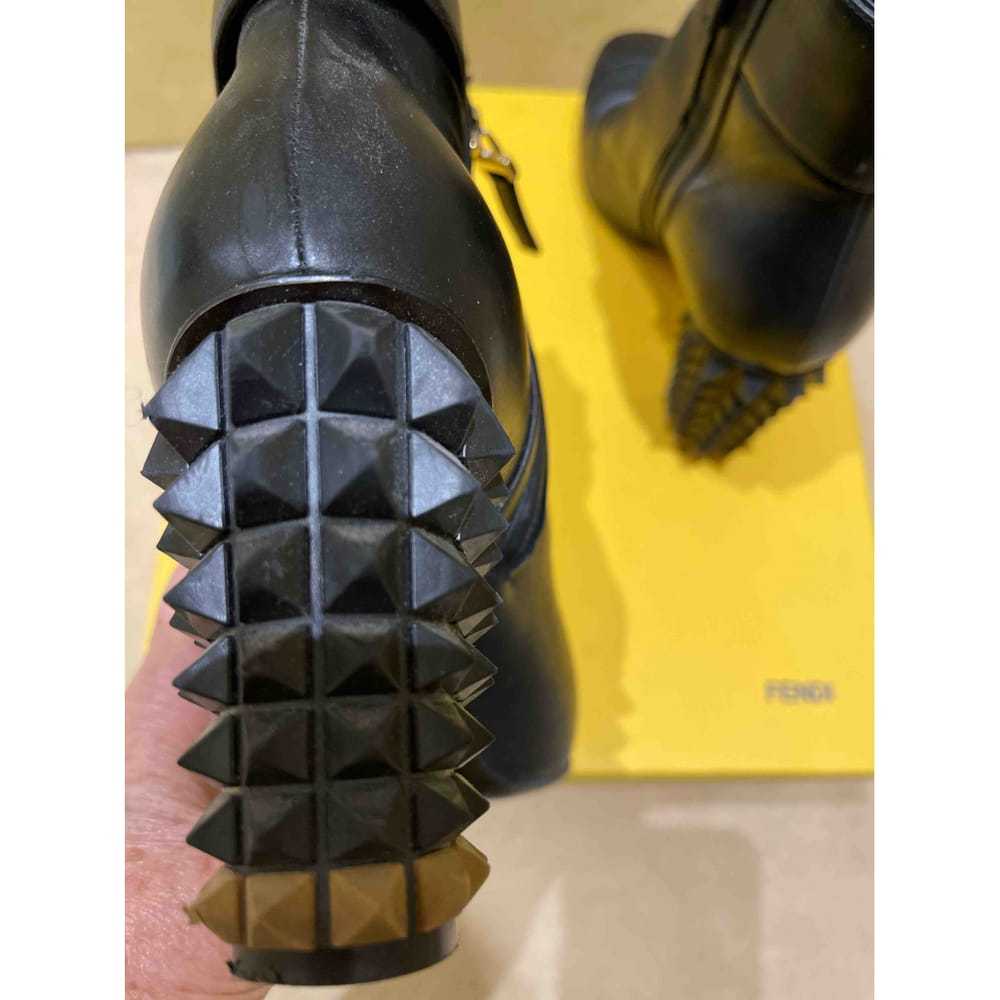 Fendi Leather buckled boots - image 5