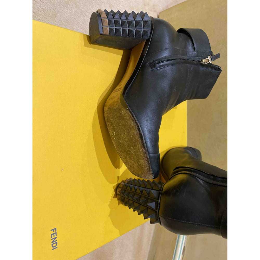 Fendi Leather buckled boots - image 6