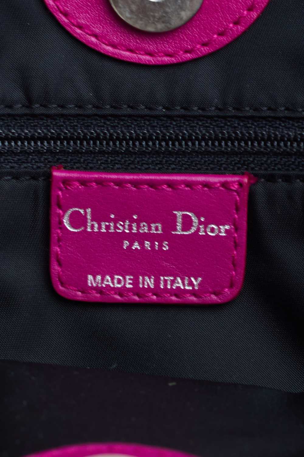 Christian Dior Fuchsia pink monogram logo Dior ch… - image 4