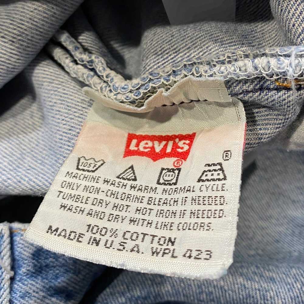 Levi's × Vintage 90s 501 xx light wash button fly… - image 2