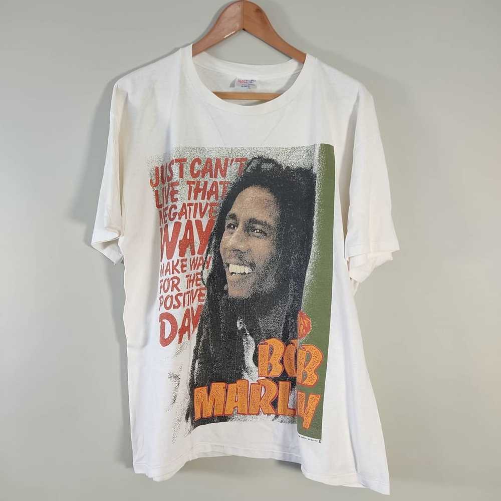 Bob Marley × Rap Tees × Vintage 1992 Bob Marley P… - image 1