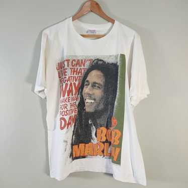 Bob Marley × Rap Tees × Vintage 1992 Bob Marley P… - image 1