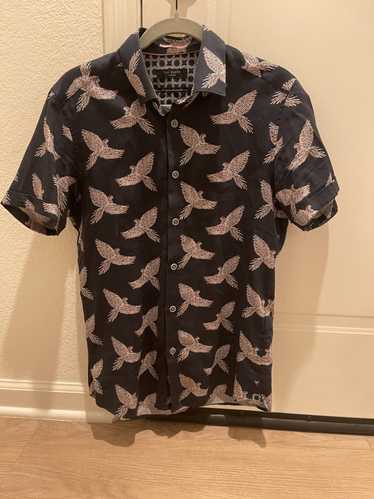 Ted Baker Bird Pattern Button Up