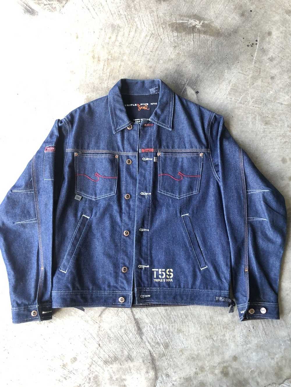 Denim Jacket × Vintage Vintage Triple 5 Soul rare… - image 1