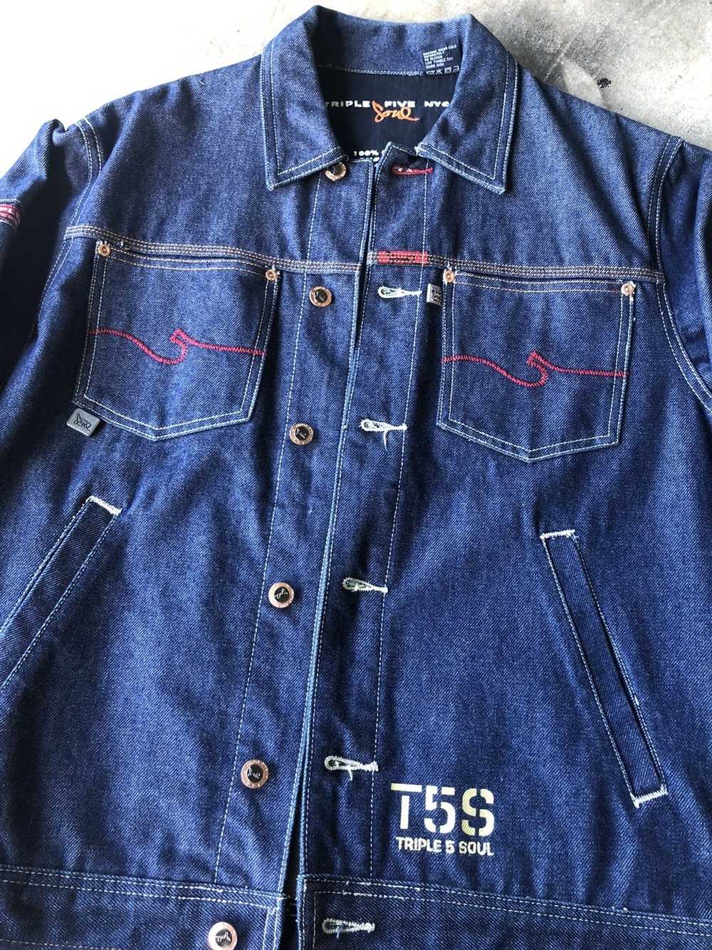 Denim Jacket × Vintage Vintage Triple 5 Soul rare… - image 2