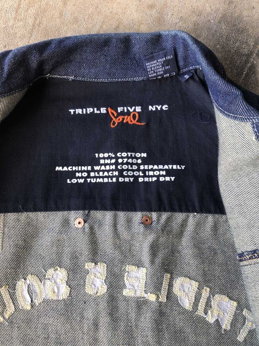 Denim Jacket × Vintage Vintage Triple 5 Soul rare… - image 3