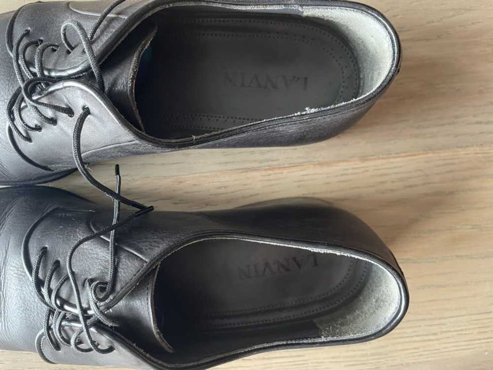 Lanvin Lanvin Grey nubuck Oxford lace ups 10/43 - image 5