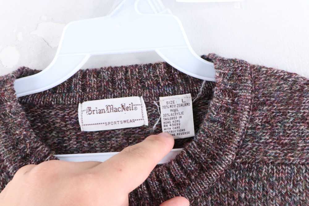Vintage Vintage 80s Rockabilly Wool Knit Crewneck… - image 4