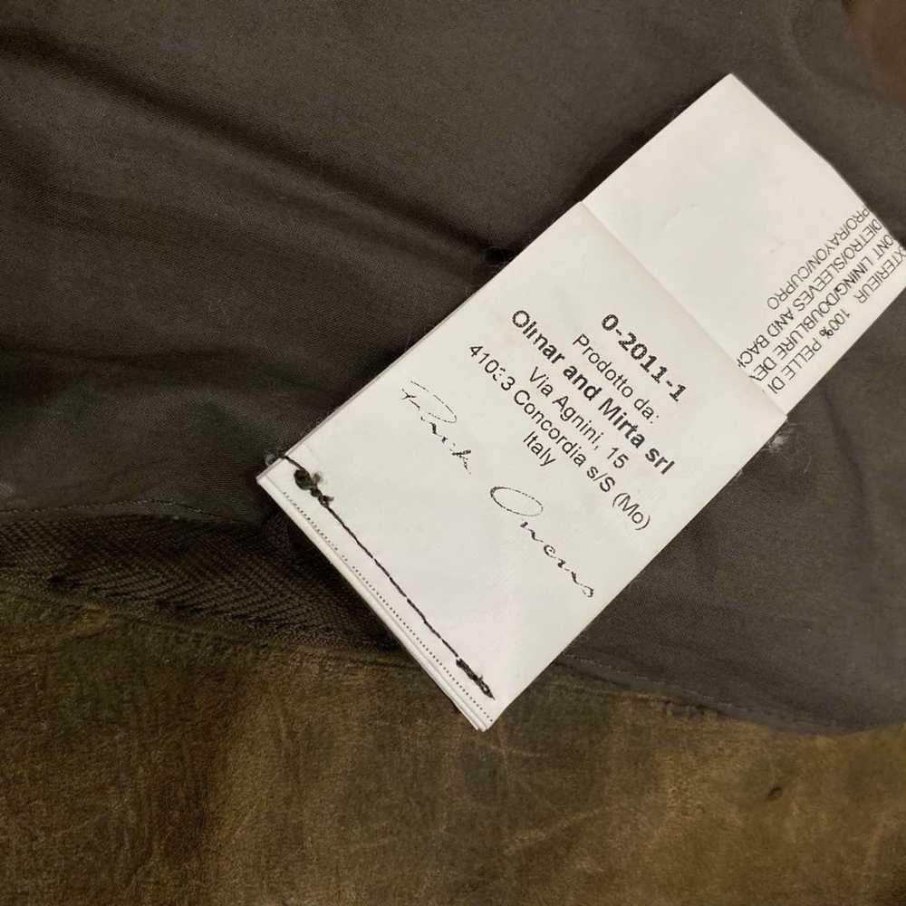 Rick Owens Plinth AW13 Brown Distressed Leather J… - image 10