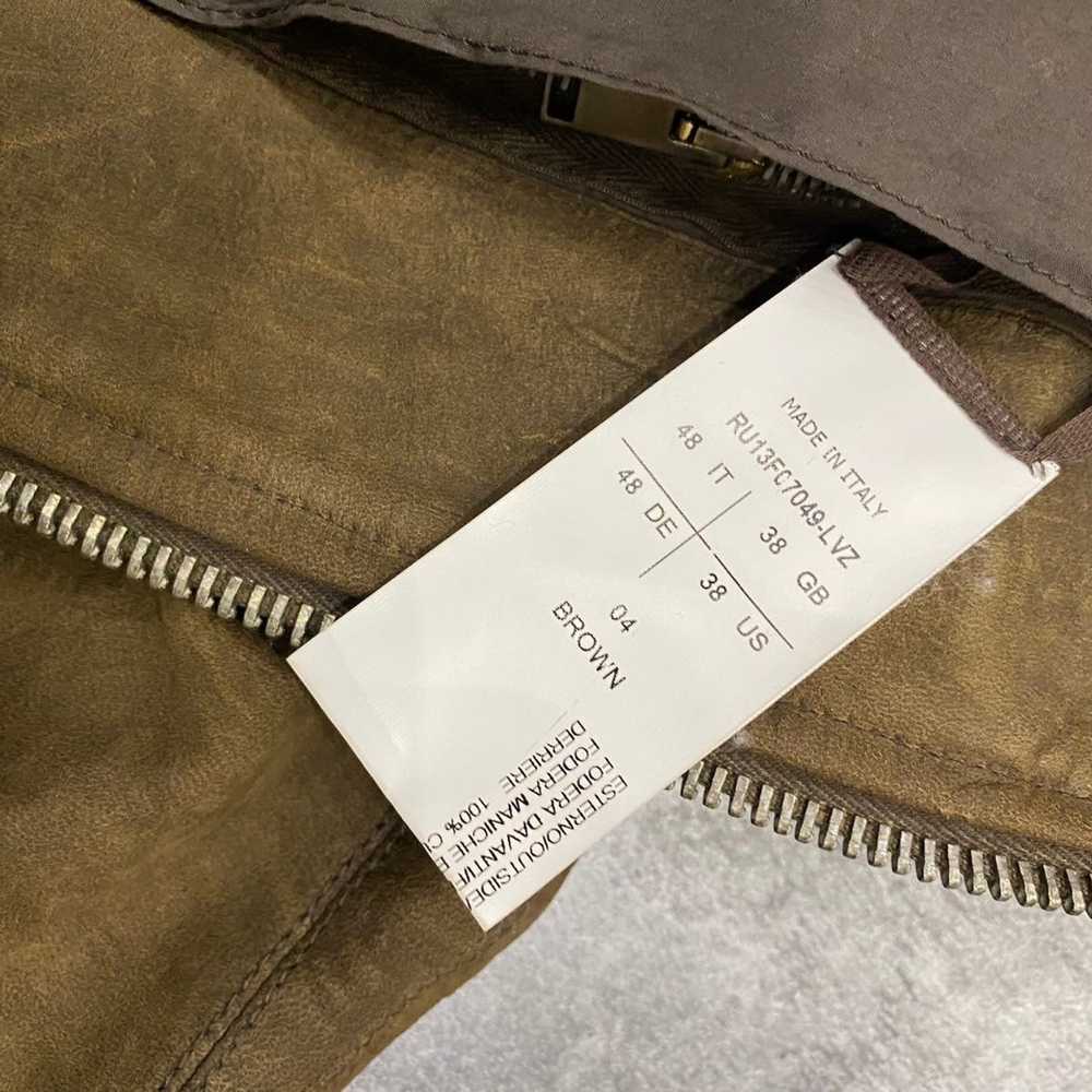 Rick Owens Plinth AW13 Brown Distressed Leather J… - image 9