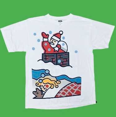 Tultex Vintage 90s USPS Santa Christmas T Shirt 1… - image 1