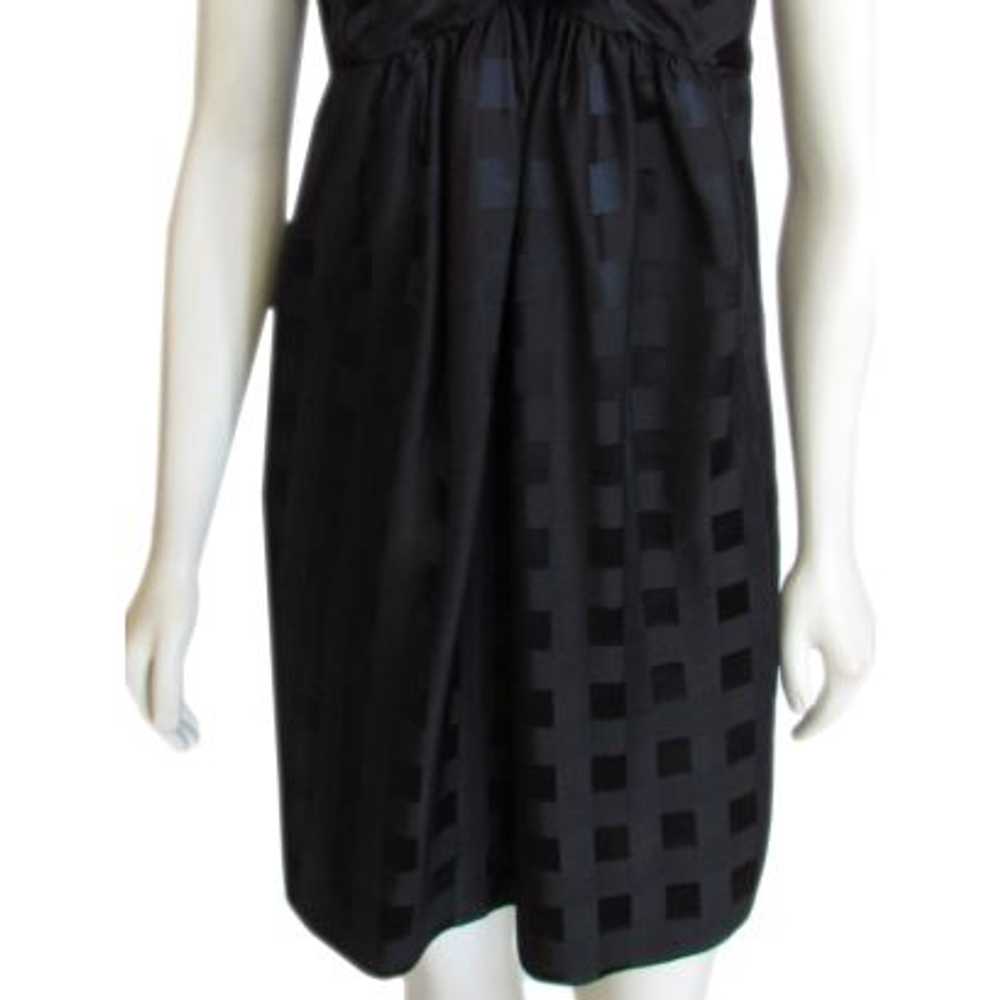 Marc by Marc Jacobs Black Checkered Silk Dress - image 3
