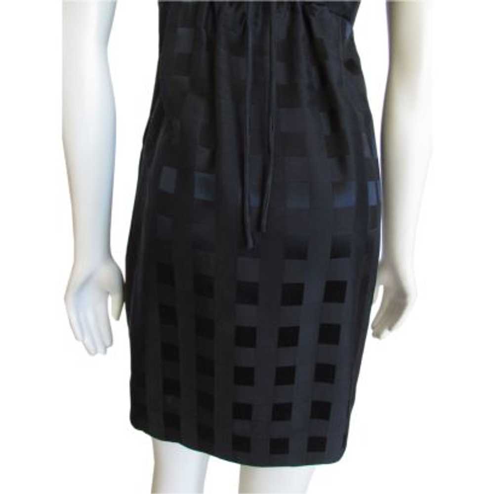 Marc by Marc Jacobs Black Checkered Silk Dress - image 7