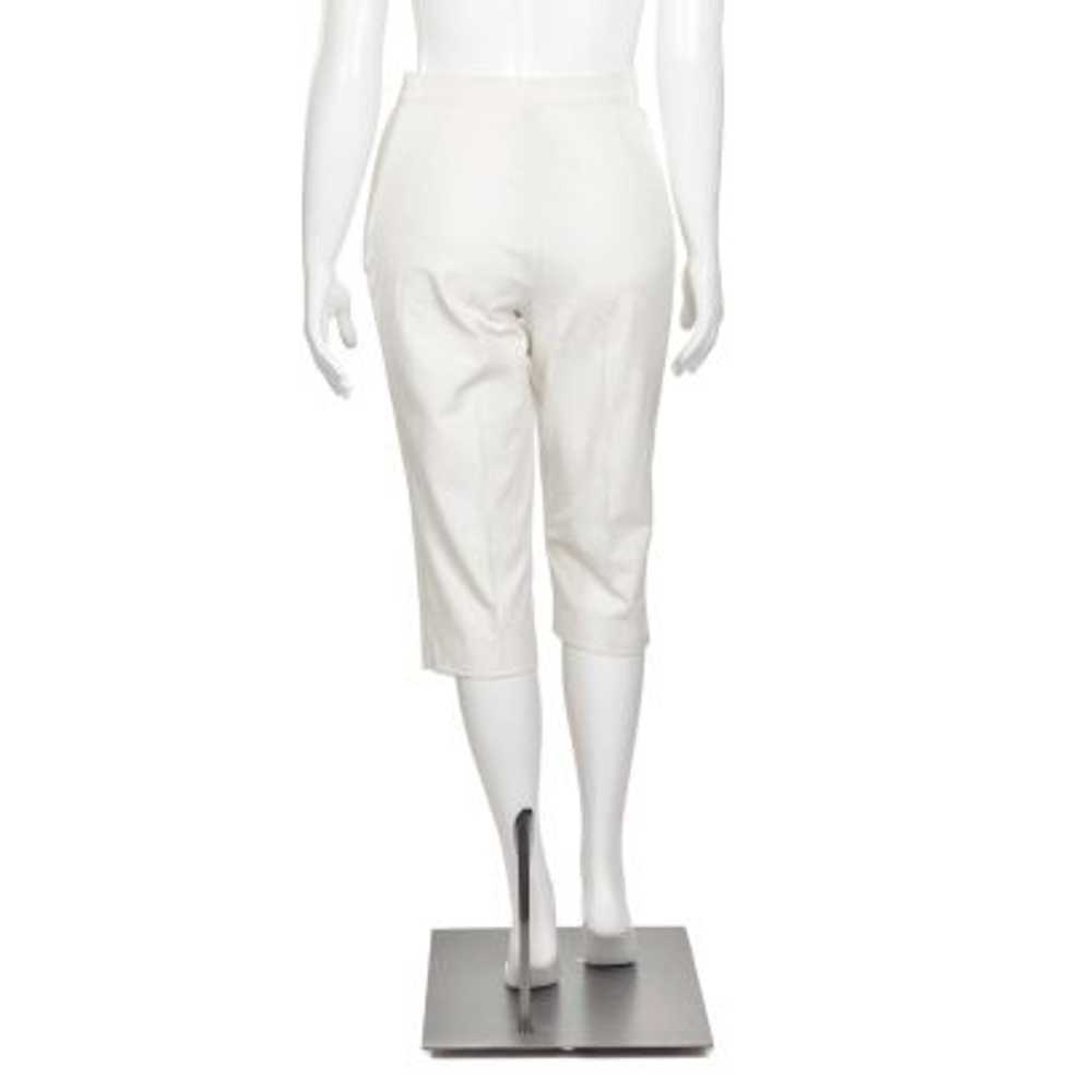 St. John Sport Off-White Cropped Cotton Pants - image 3