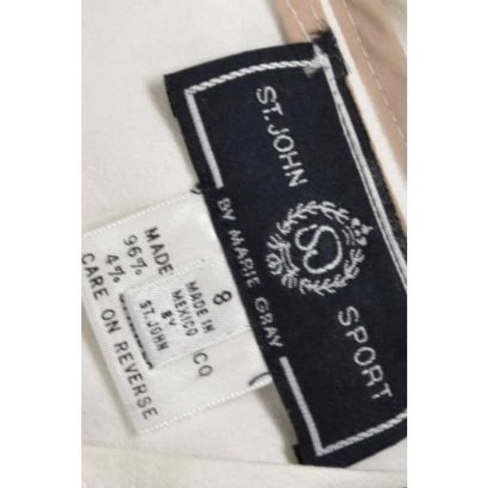 St. John Sport Off-White Cropped Cotton Pants - image 4