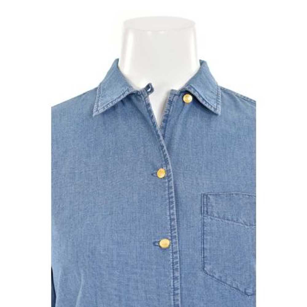 Escada Sport Light Blue Denim Button Up Shirt - image 2