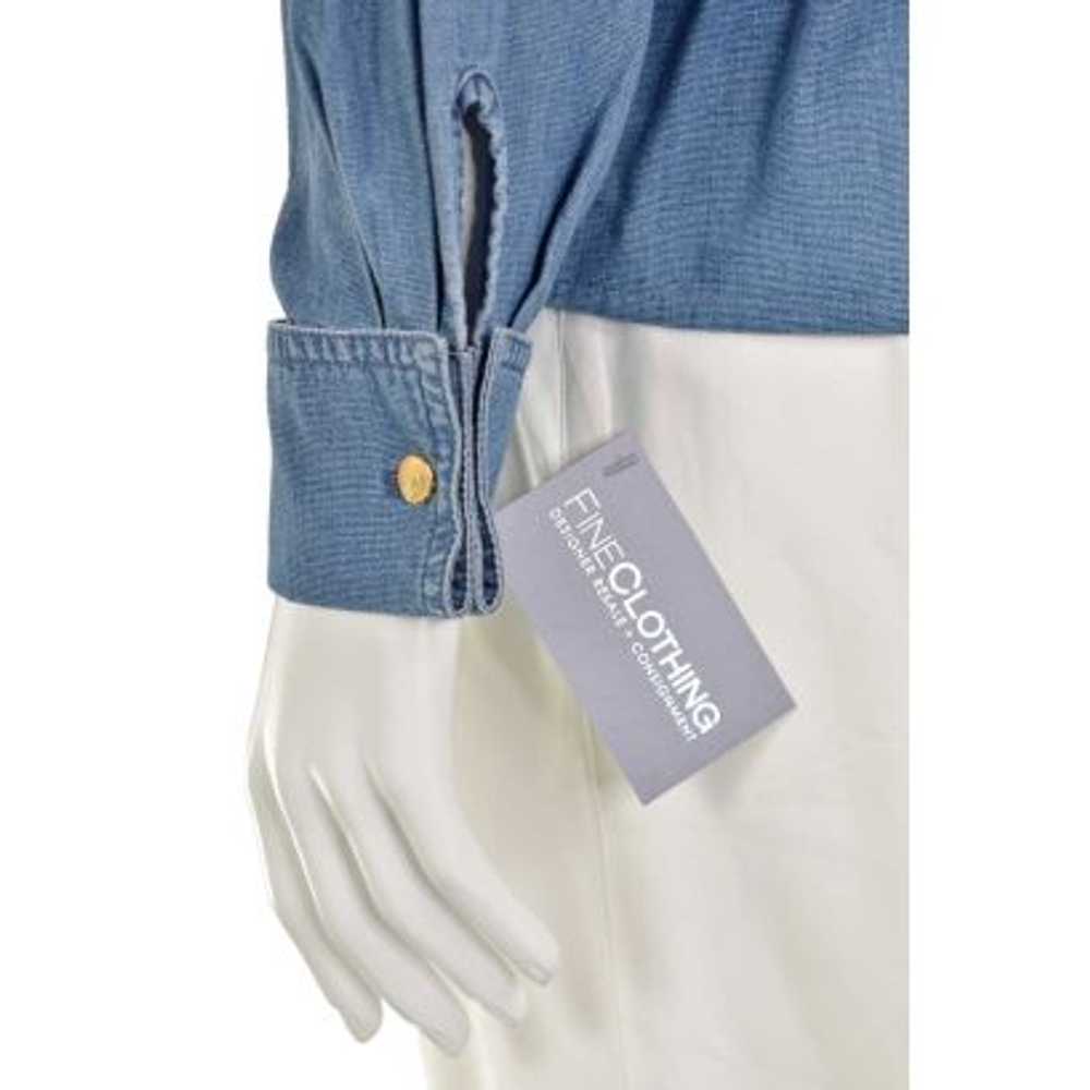 Escada Sport Light Blue Denim Button Up Shirt - image 5