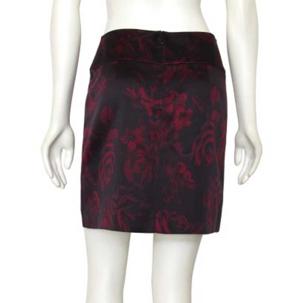 Elie Tahari Midnight Rose Silk Satin Mini Skirt - image 3
