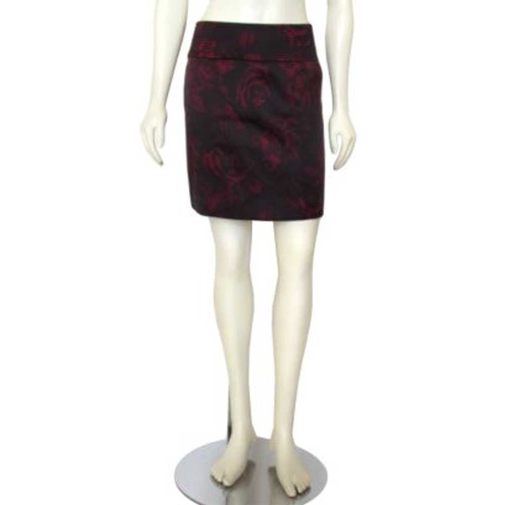 Elie Tahari Midnight Rose Silk Satin Mini Skirt - image 5