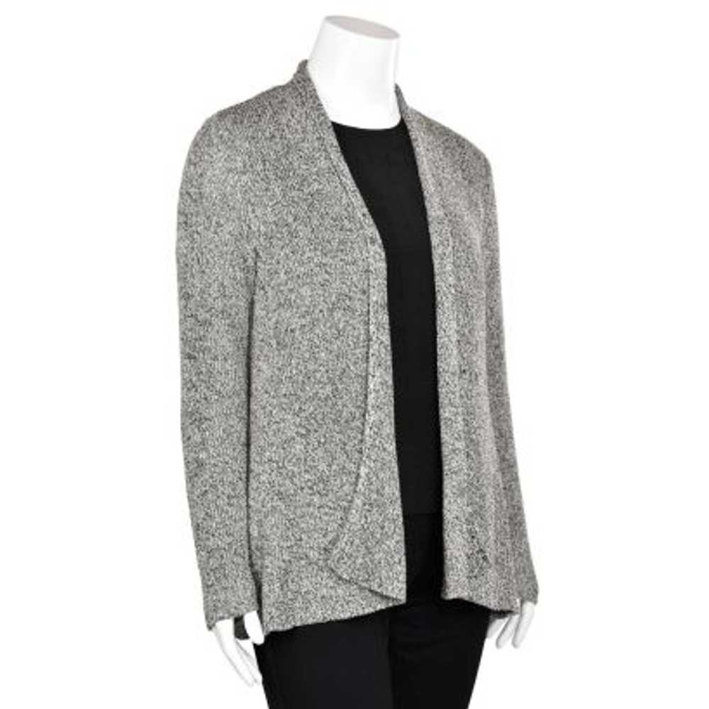 Eileen Fisher Black Natural Organic Linen Blend F… - image 3