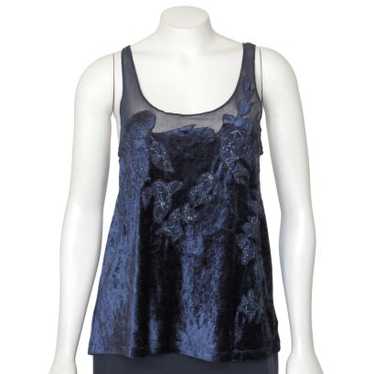 Free People Tulle Trimmed Velvet Tank Top - image 1