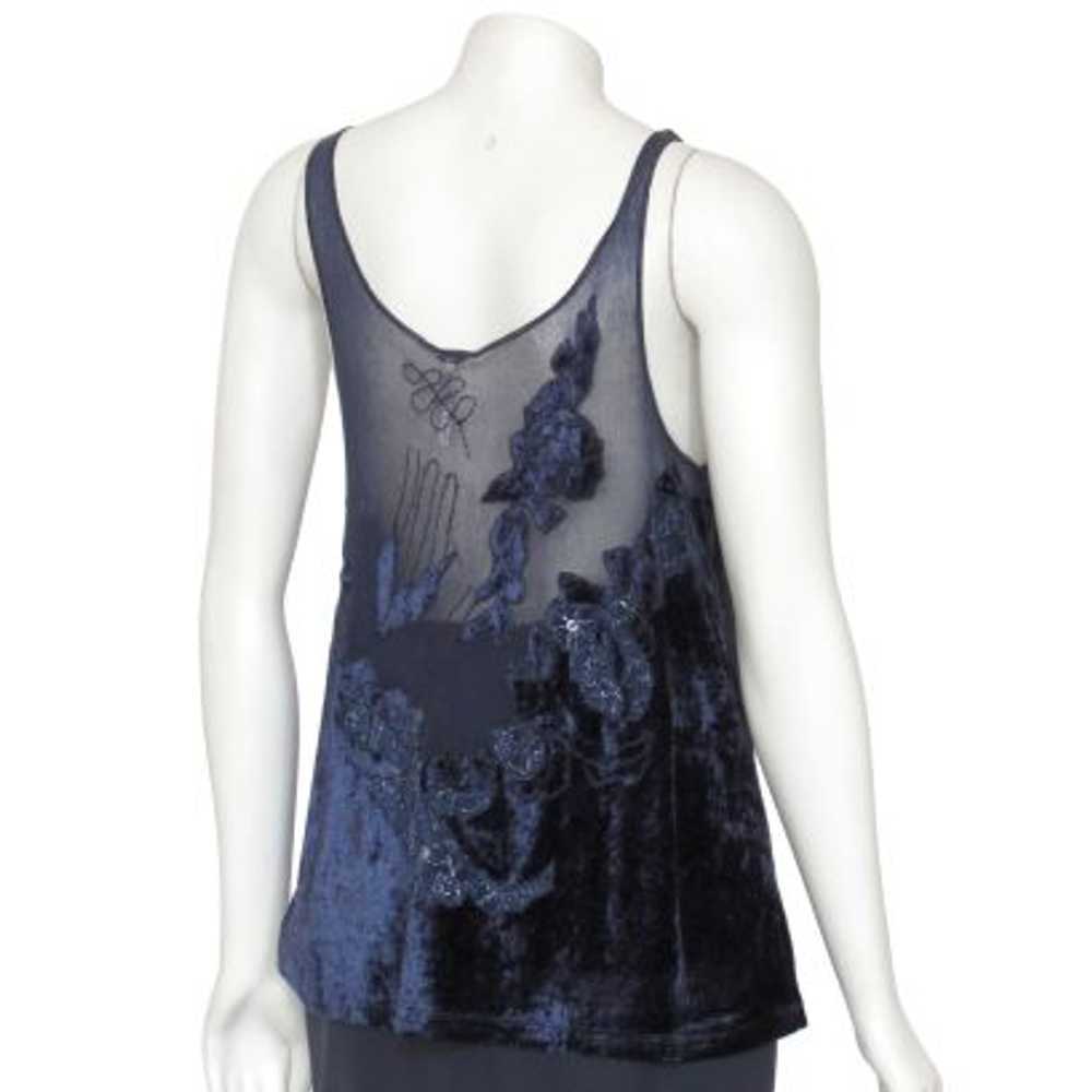 Free People Tulle Trimmed Velvet Tank Top - image 5