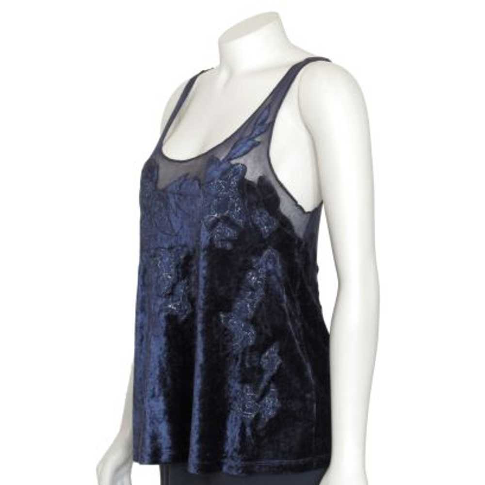 Free People Tulle Trimmed Velvet Tank Top - image 7