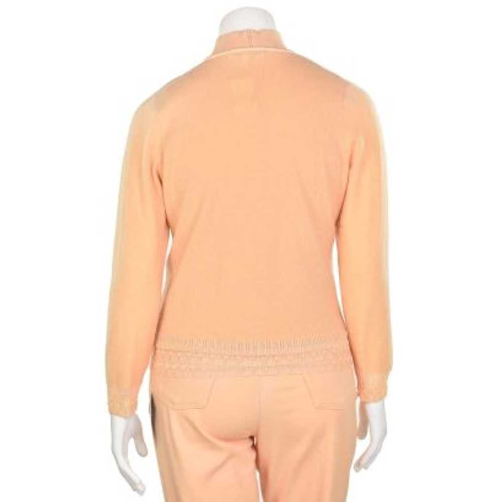 Escada Peach Knit Cashmere Blend Twinset - image 6