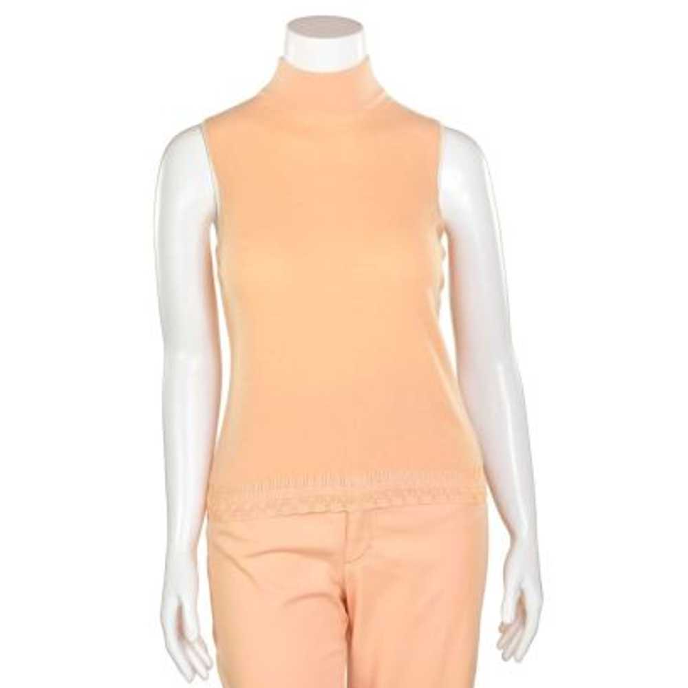 Escada Peach Knit Cashmere Blend Twinset - image 7