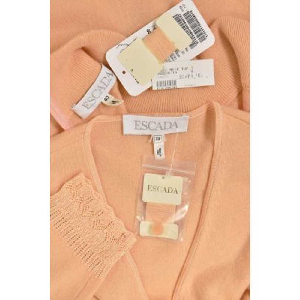 Escada Peach Knit Cashmere Blend Twinset - image 9